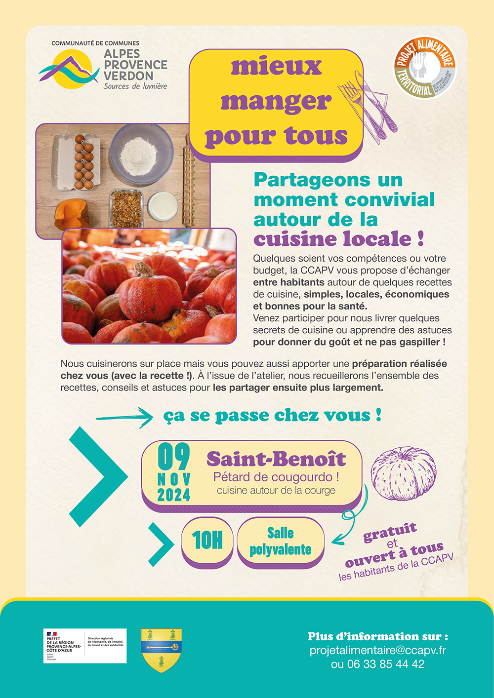 ATELIER CUISINE - SAINT-BENOIT - 09 NOV 2024 - Pétard de cougourdo !