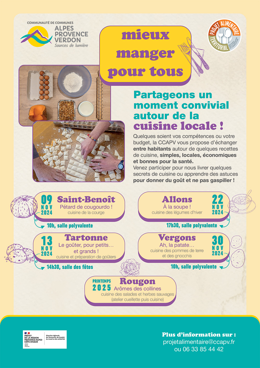 MIEUX MANGER POUR TOUS - Les dates