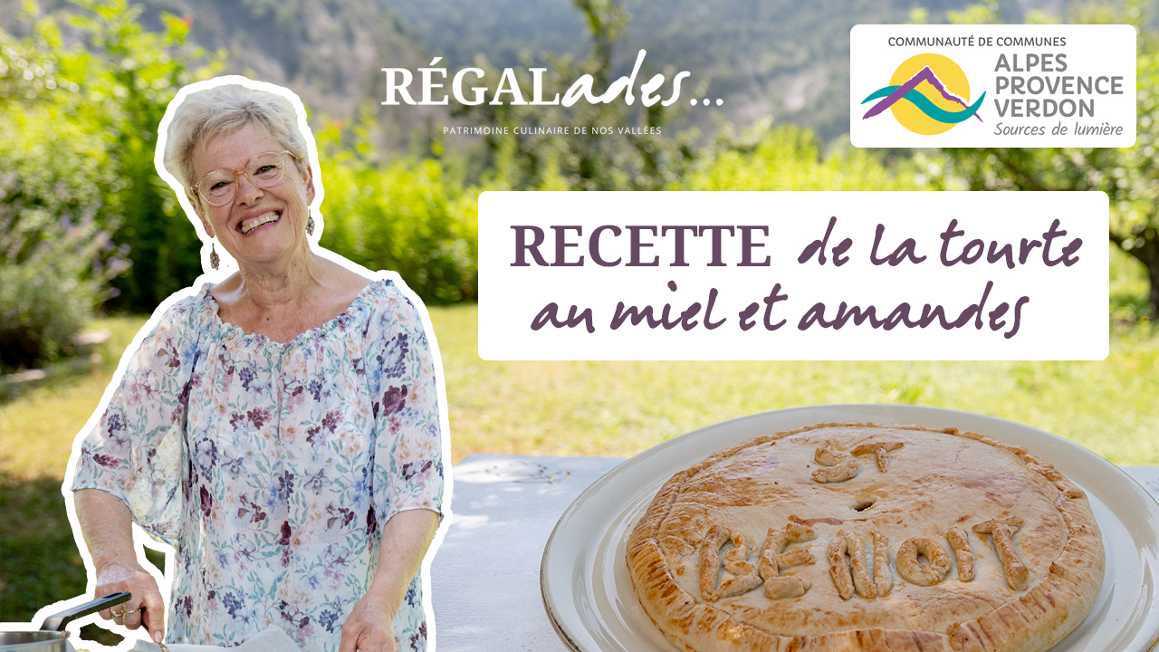 Tourte au miel & amandes