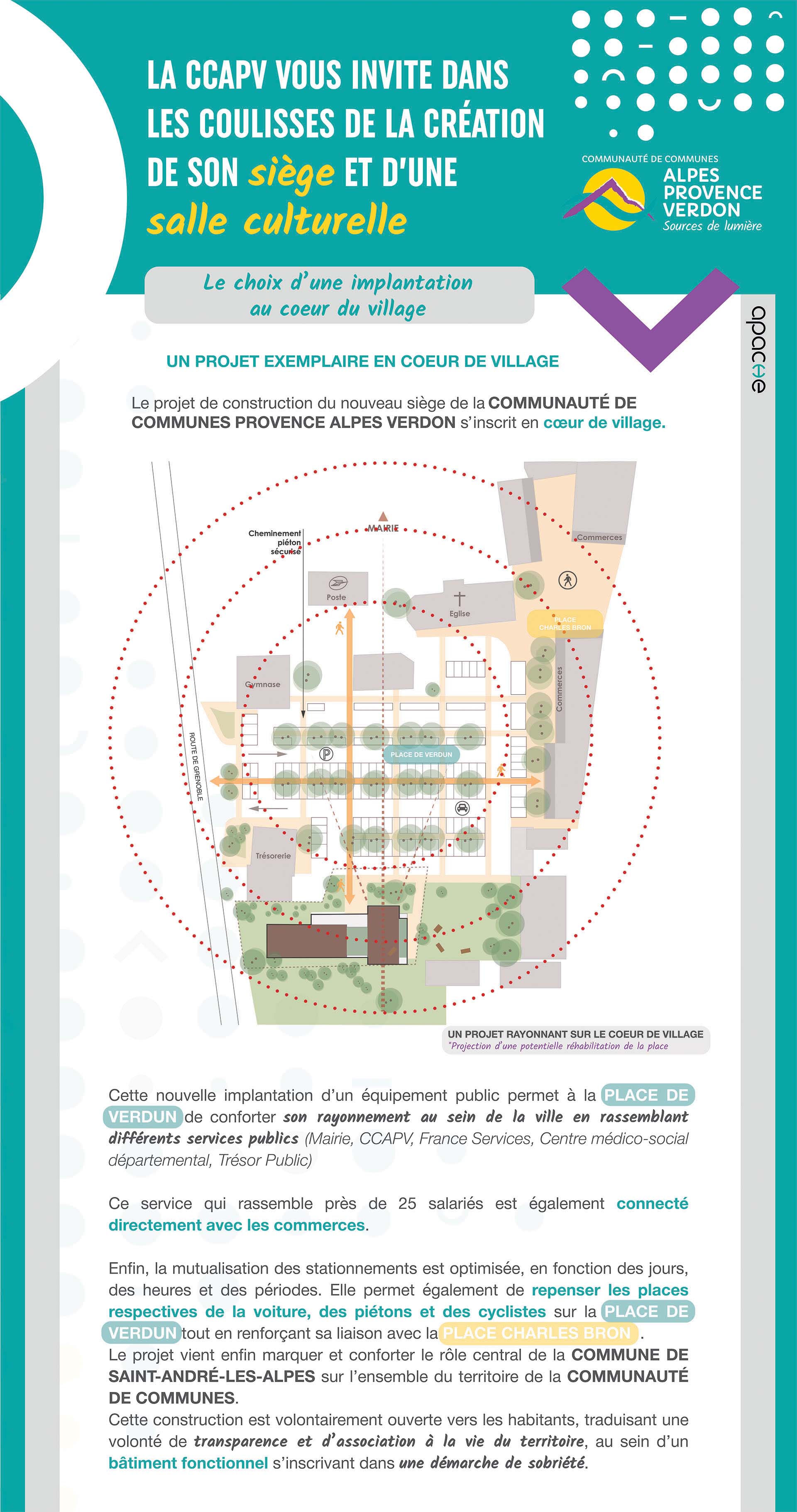 Création siège CCAPV implantation coeur de village