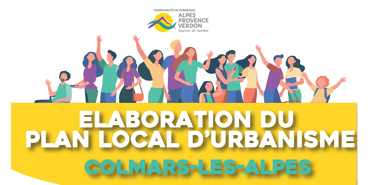 visuel d'appel annoncant la réunion publique de Colmars les Alpes