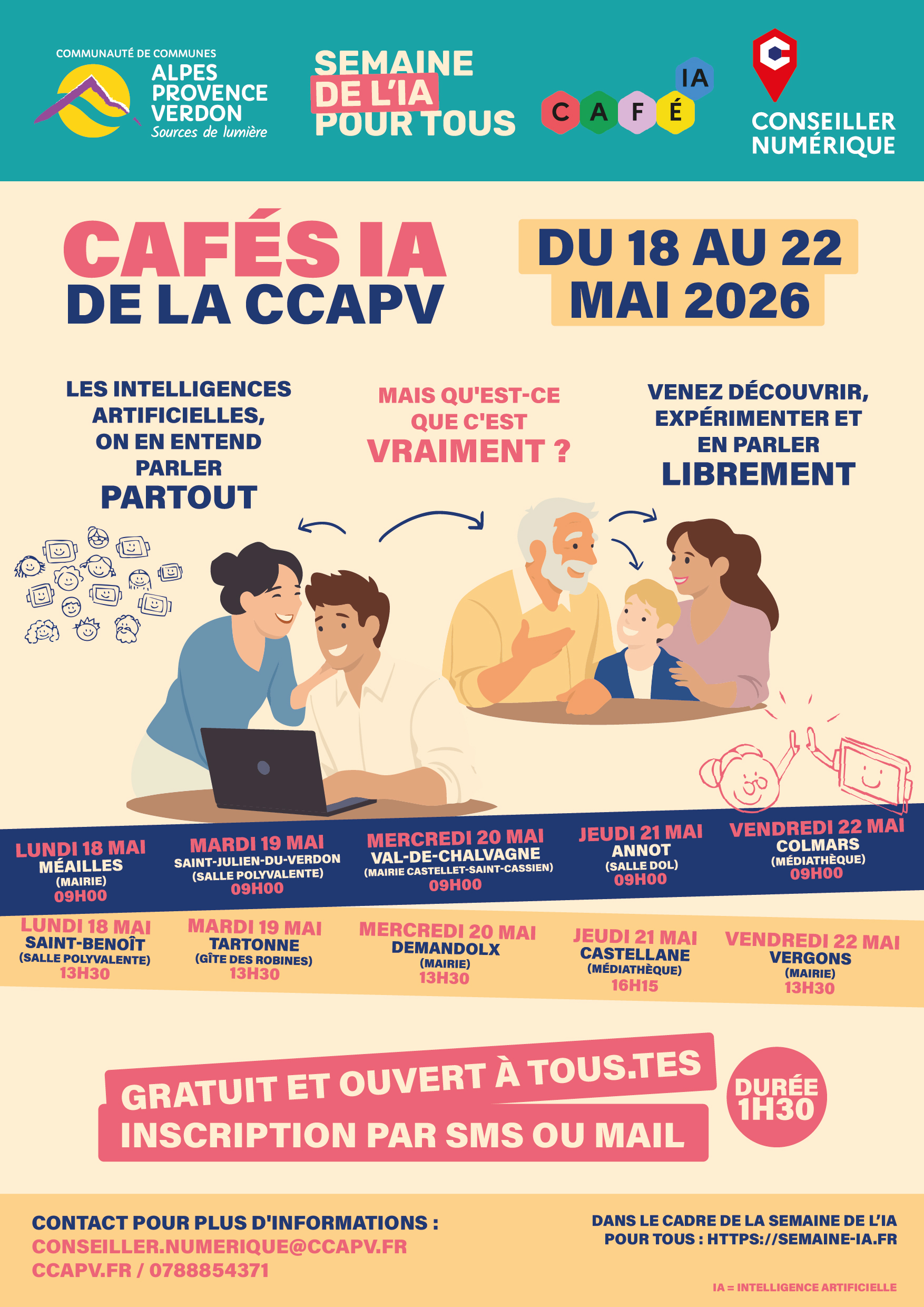 affiche cafes ia CCAPV