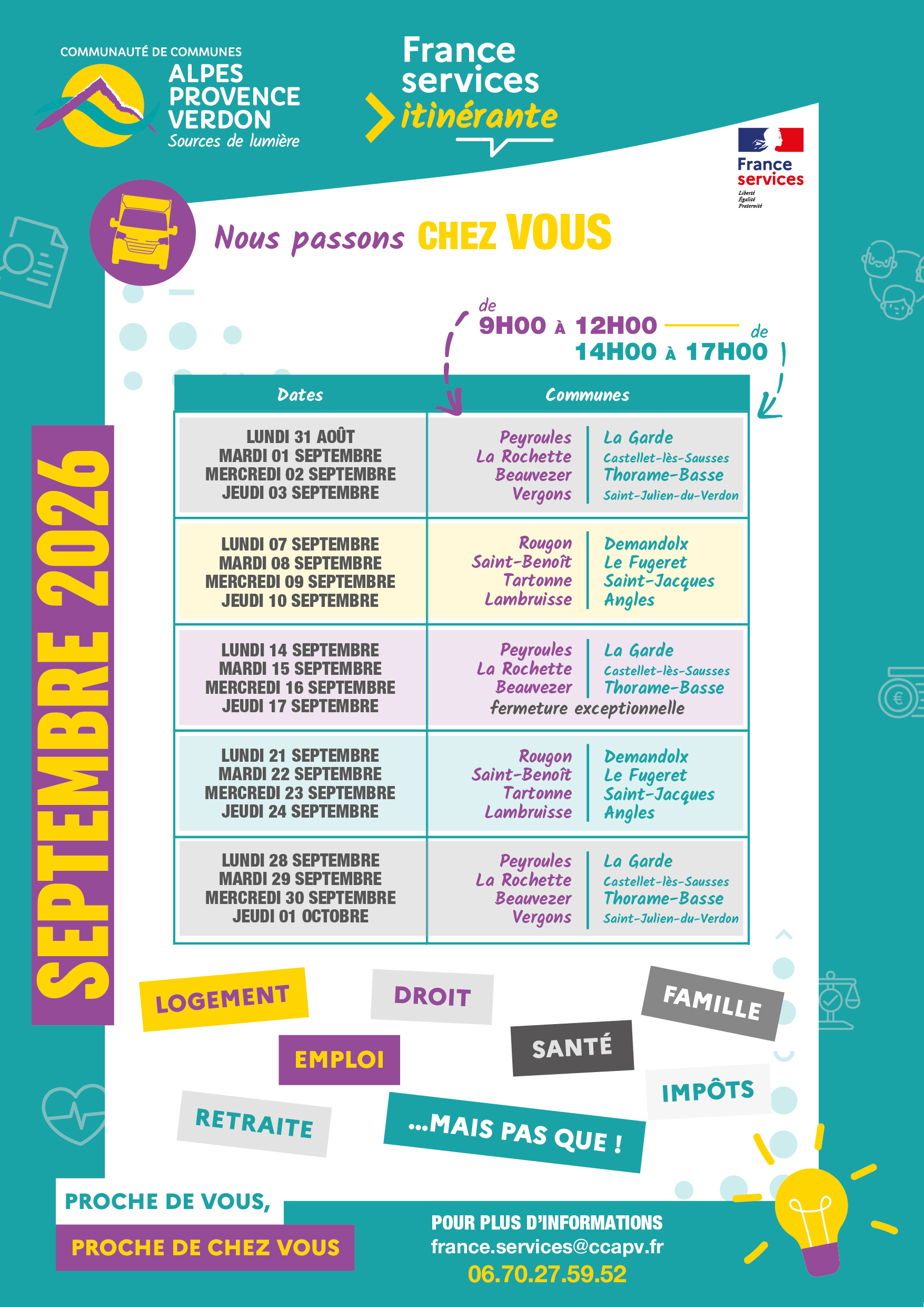 France Services Itinérante Septembre 2026