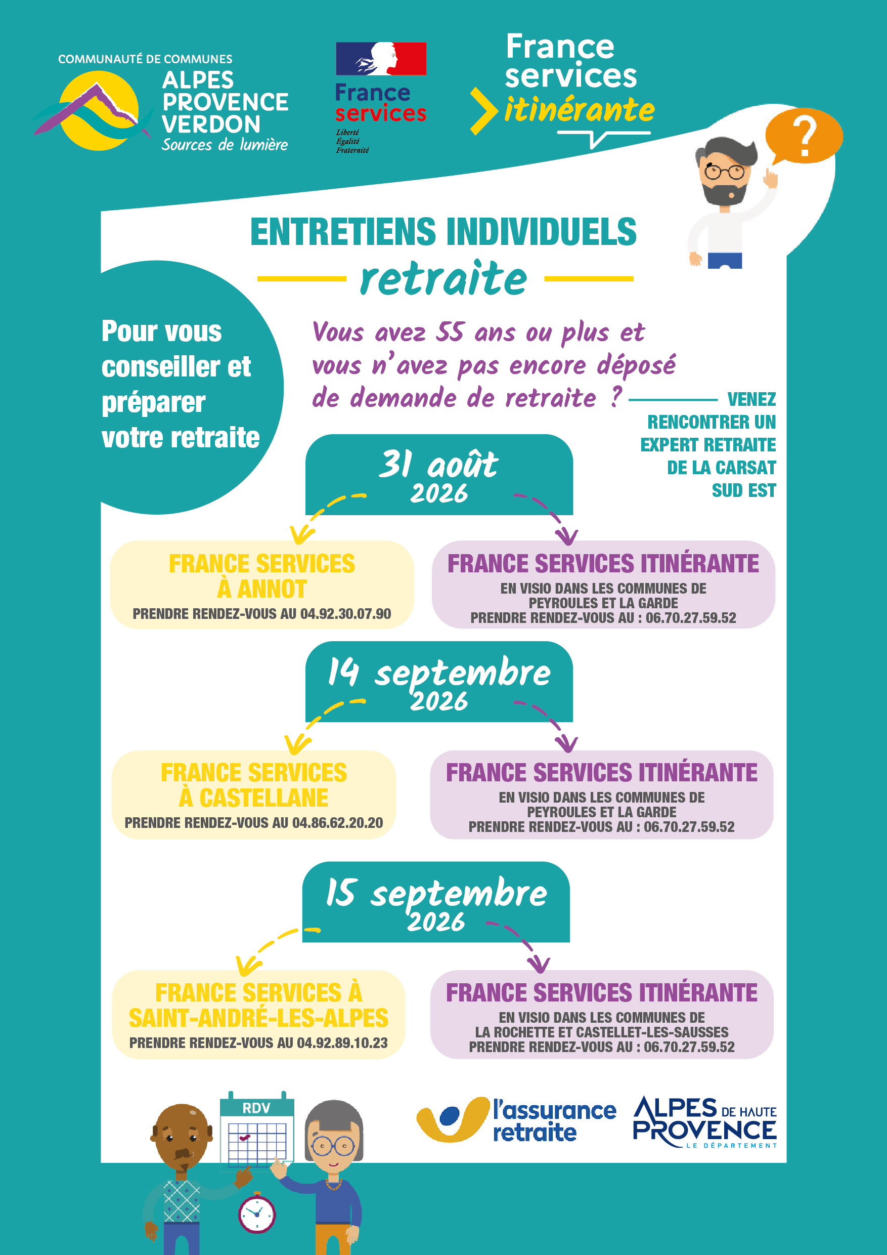 Entretiens individuels retraite
