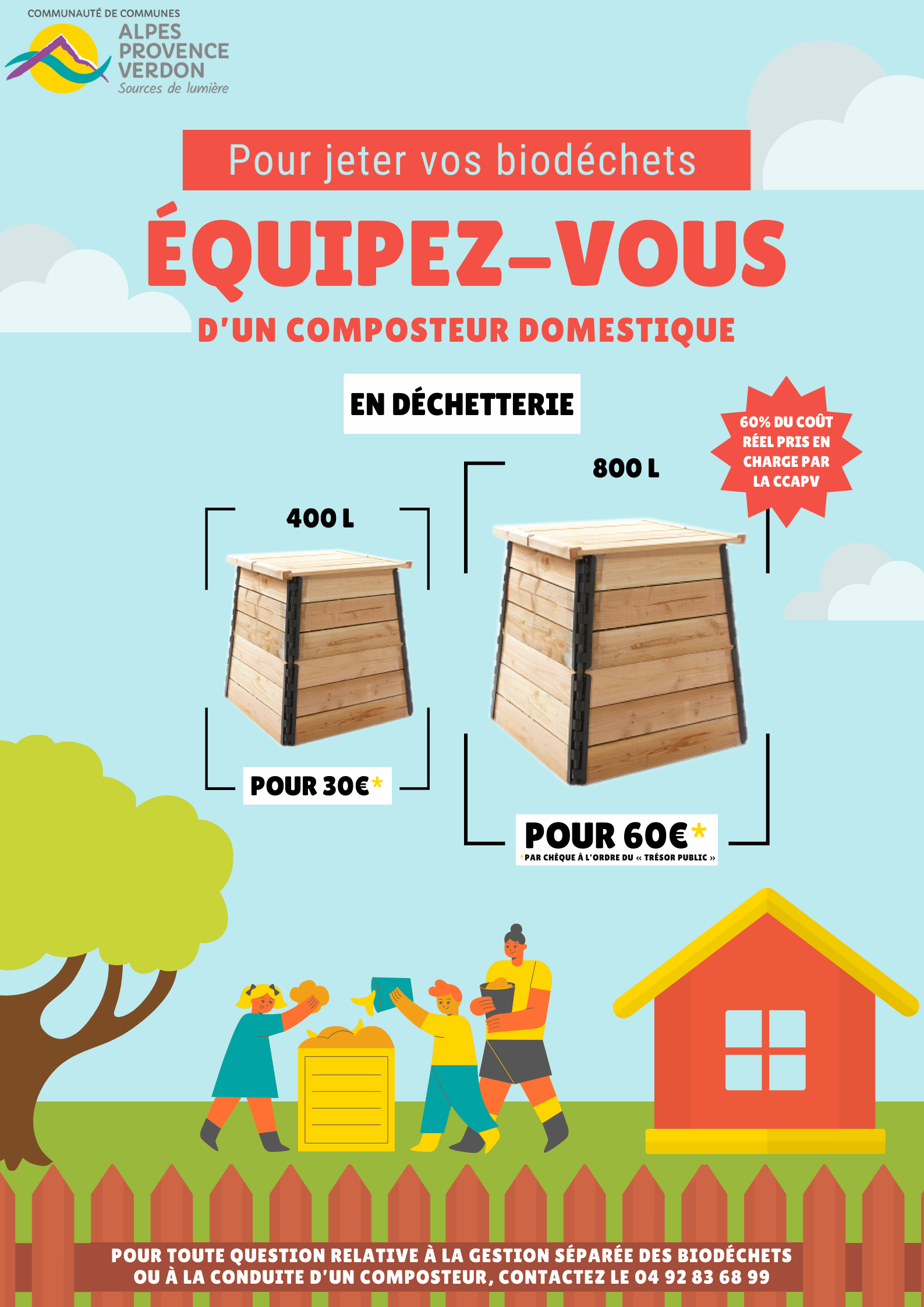 Affiche A3 composteur bois 2019