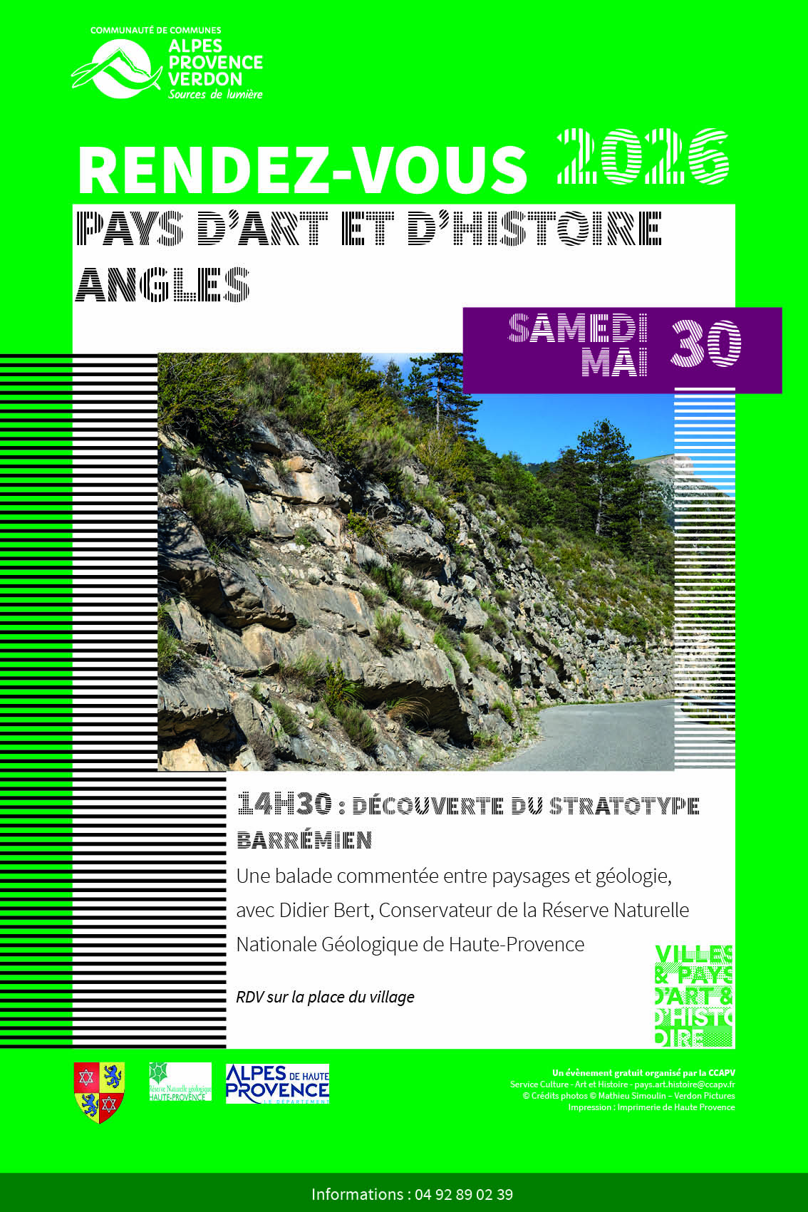 SAMEDI 30 MAI / RENDEZ-VOUS PAYS D'ART & D'HISTOIRE / ANGLES